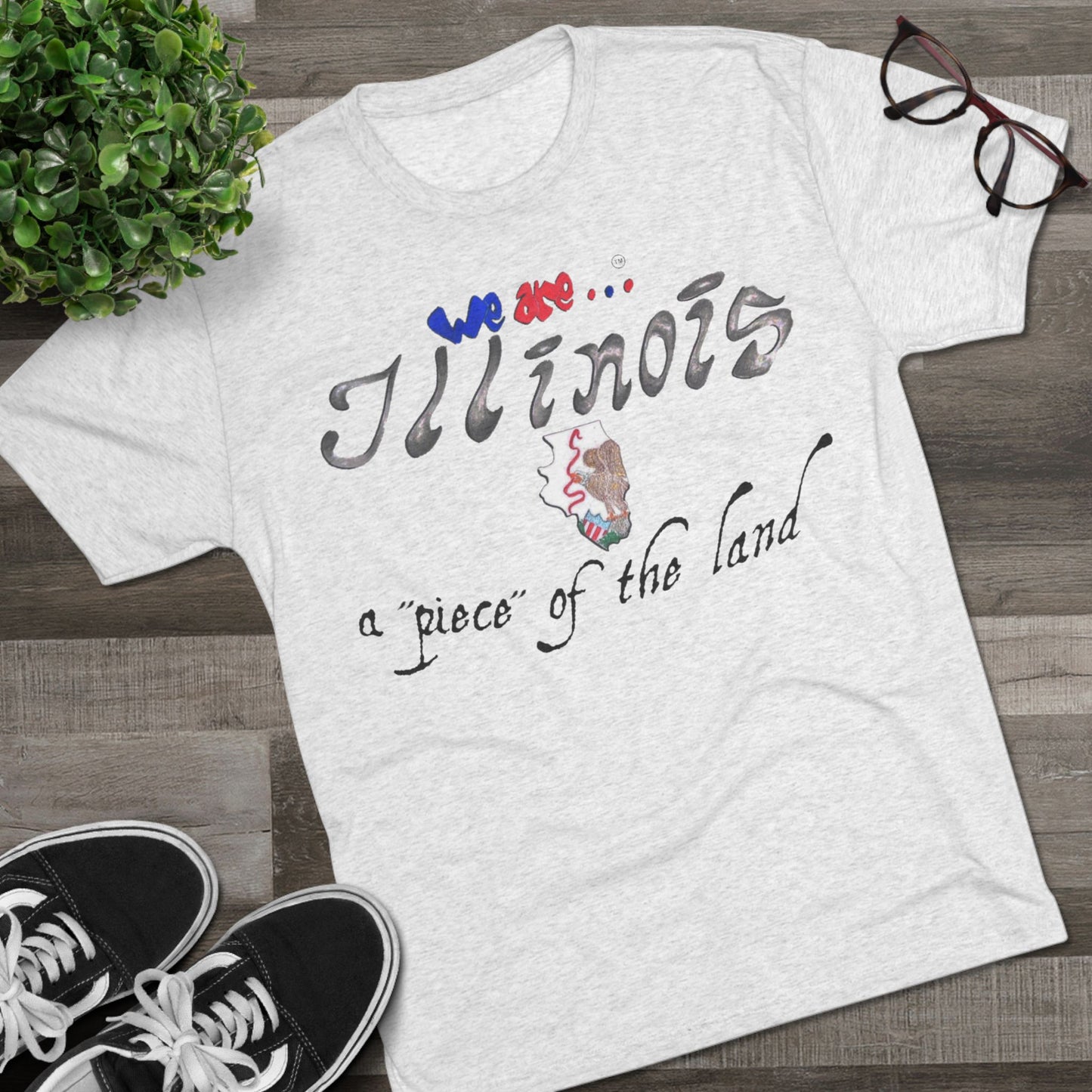 We are... Illinois Unisex Tri-Blend Crew Tee