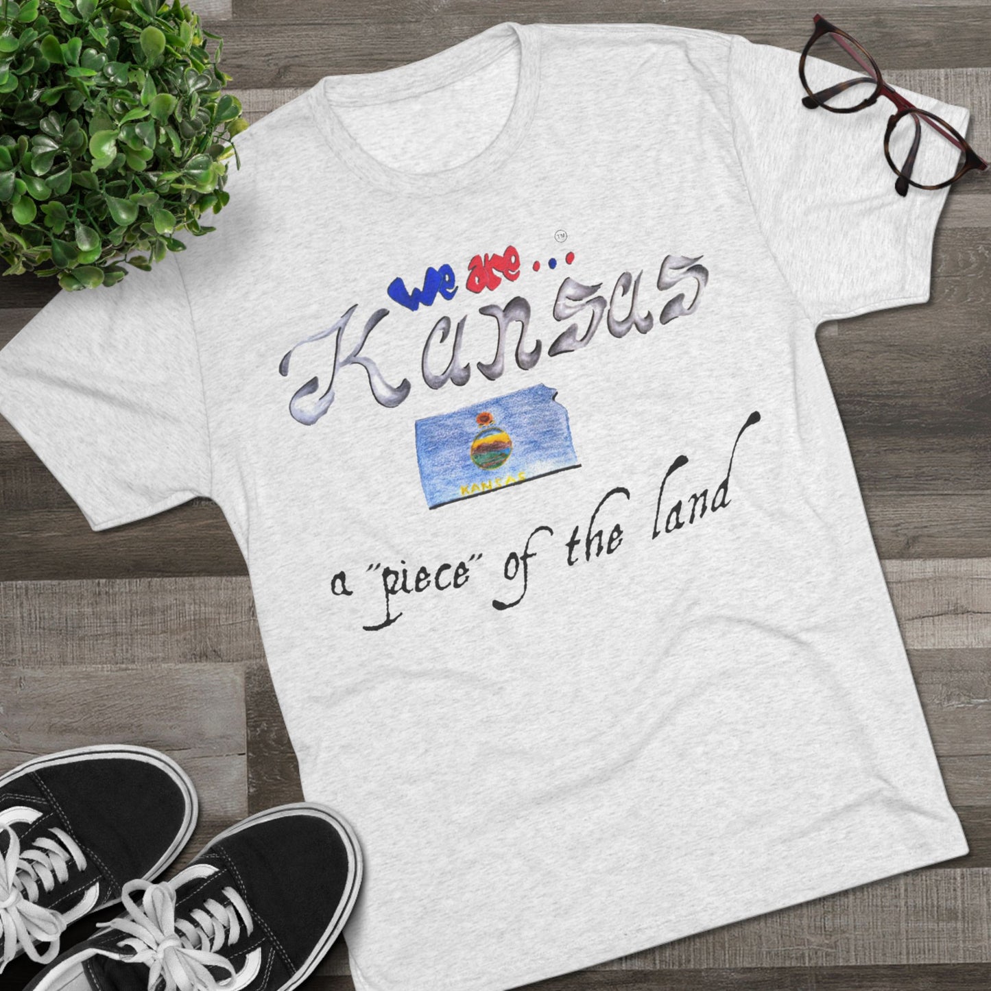 We are... Kansas Unisex Tri-Blend Crew Tee